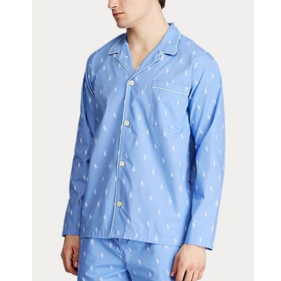 Polo Ralph Lauren Men's All Over Polo Player Pajama Shirt - Picture 1 of 5